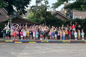 Start schooljaar met familiefoto